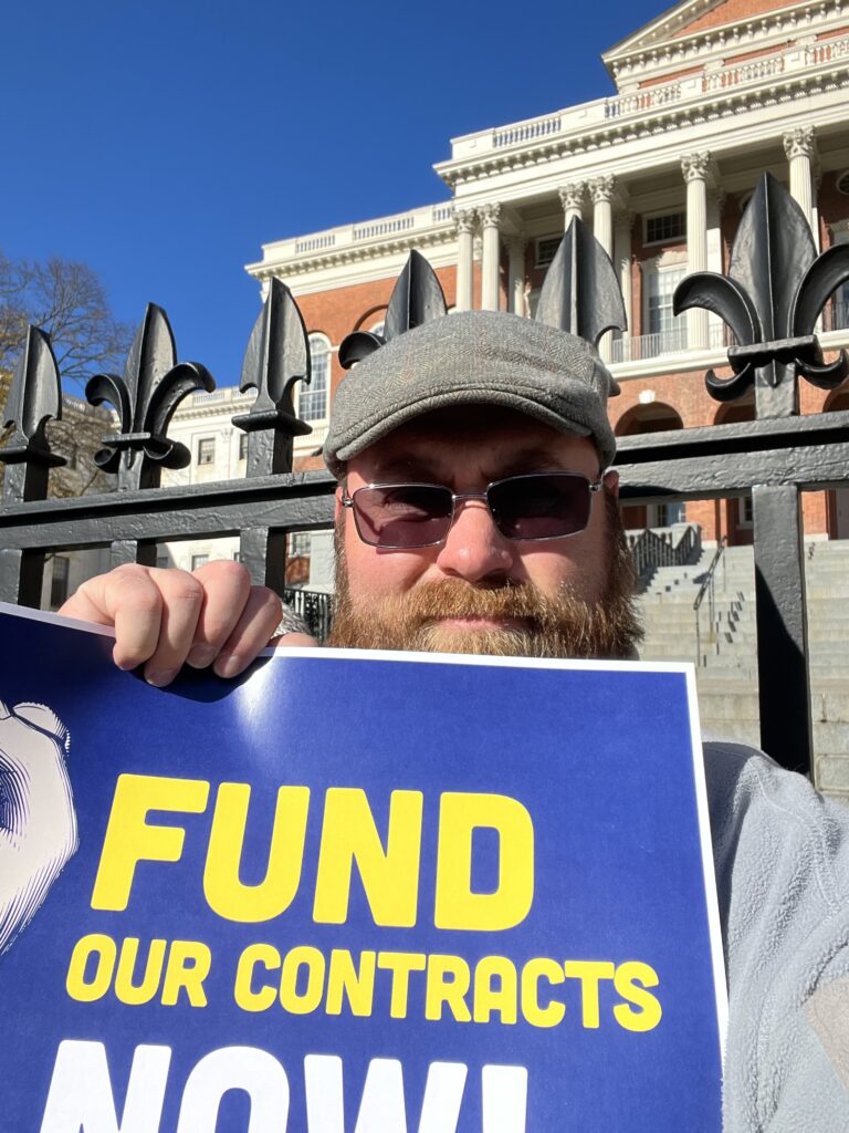 APA President Seth Bean at November 20, 2023 State House Rally