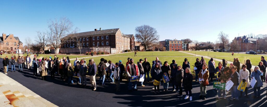 November 30, 2023 demonstration at Bridgewater State