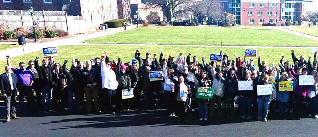 November 30, 2023 demonstration at Bridgewater State